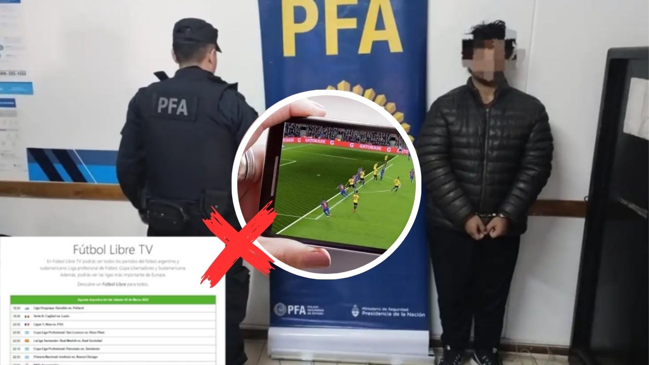 Justicia da golpe a la piratería al cancelar Fútbol Libre y su creador fue arrestado