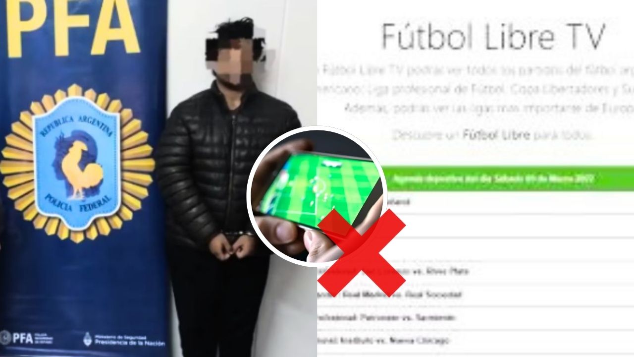 Eliminan 'Fútbol Libre' y detienen a su creador de 23 años en Argentina