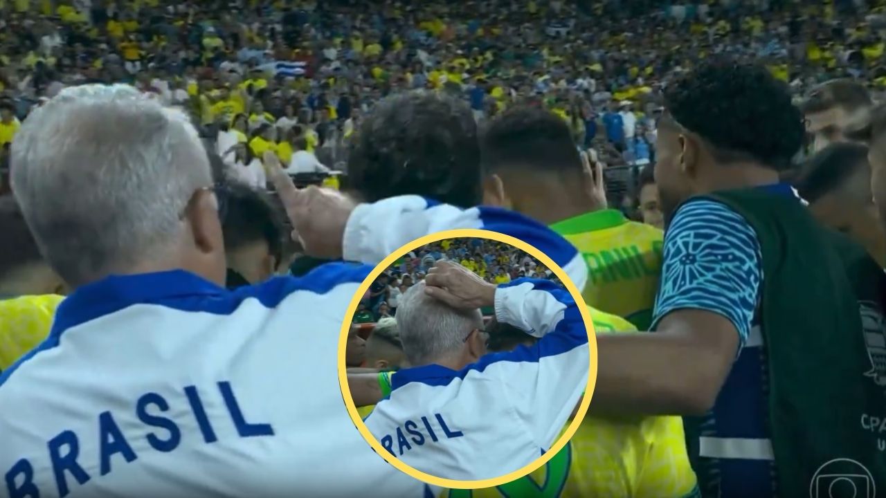 Muestran cómo los jugadores de Brasil ignoran a su técnico previo a los penales ante Uruguay