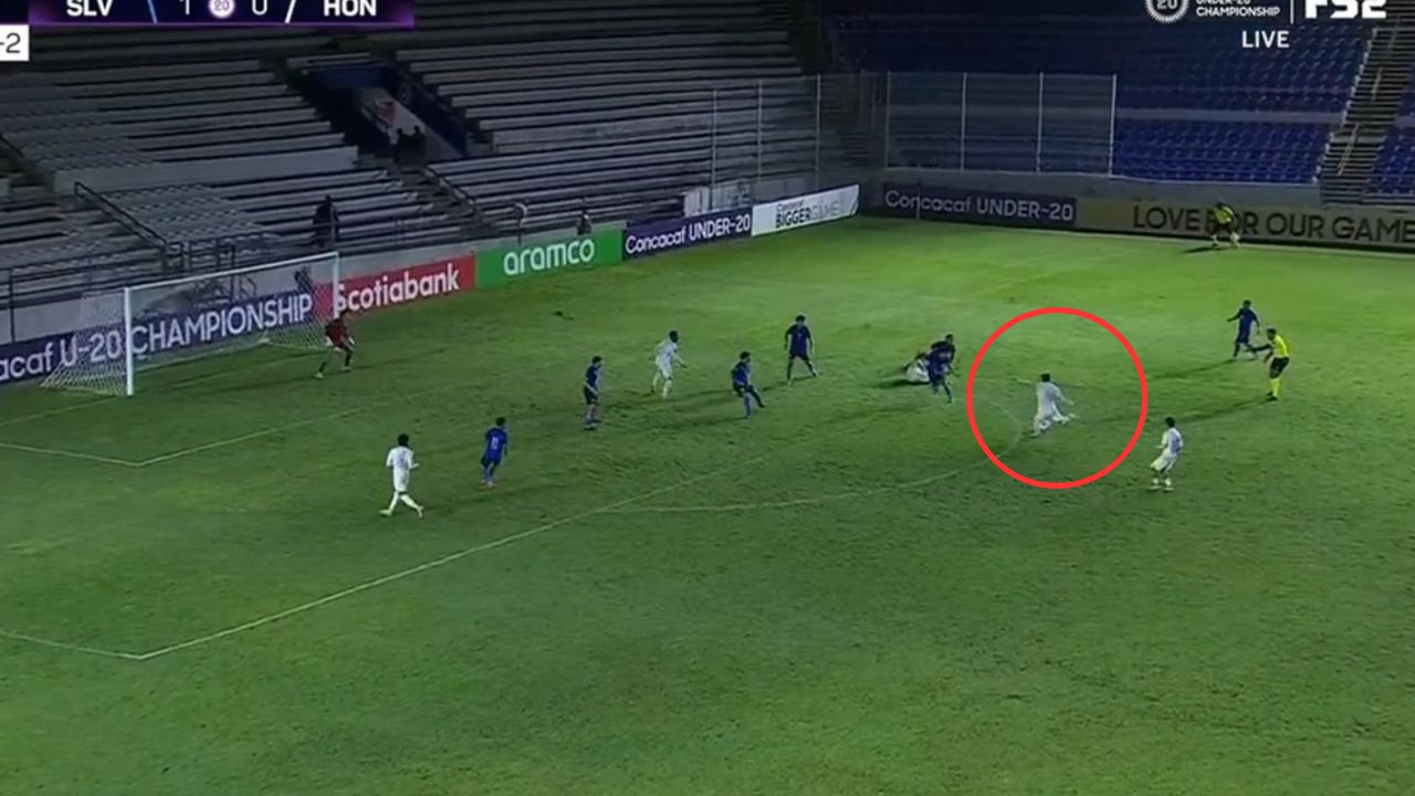 Así fue el gol de Honduras para el empate ante El Salvador en el Premundial Sub-20