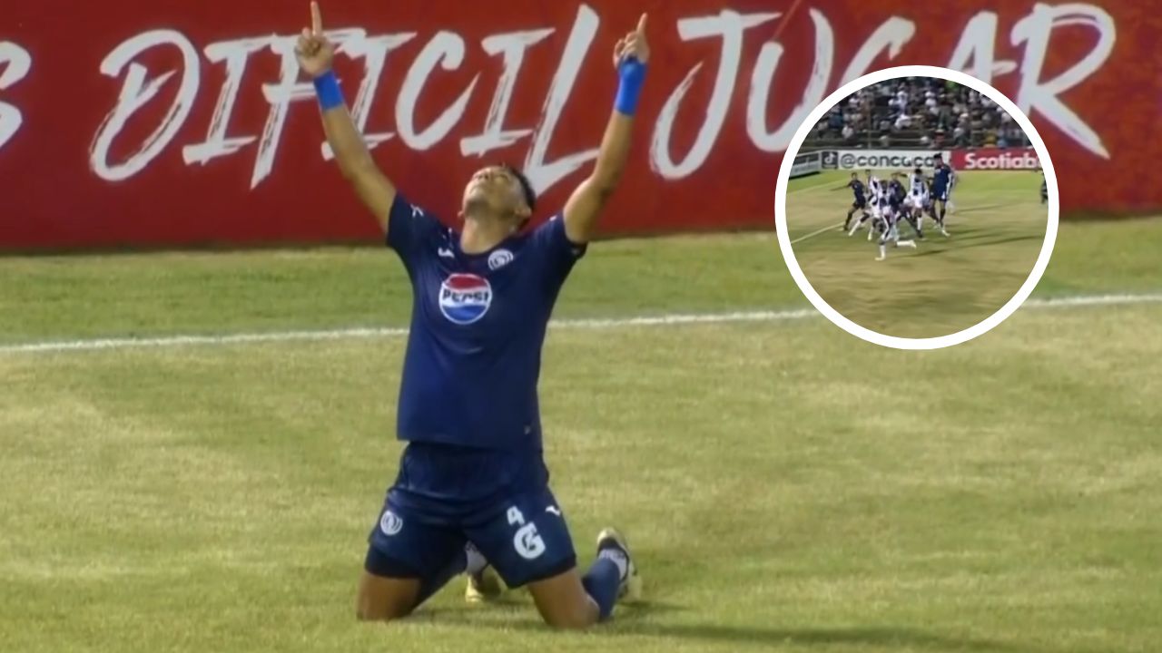 Luis Vega anota el gol del empate para Motagua ante Diriangén en Copa Centroamericana