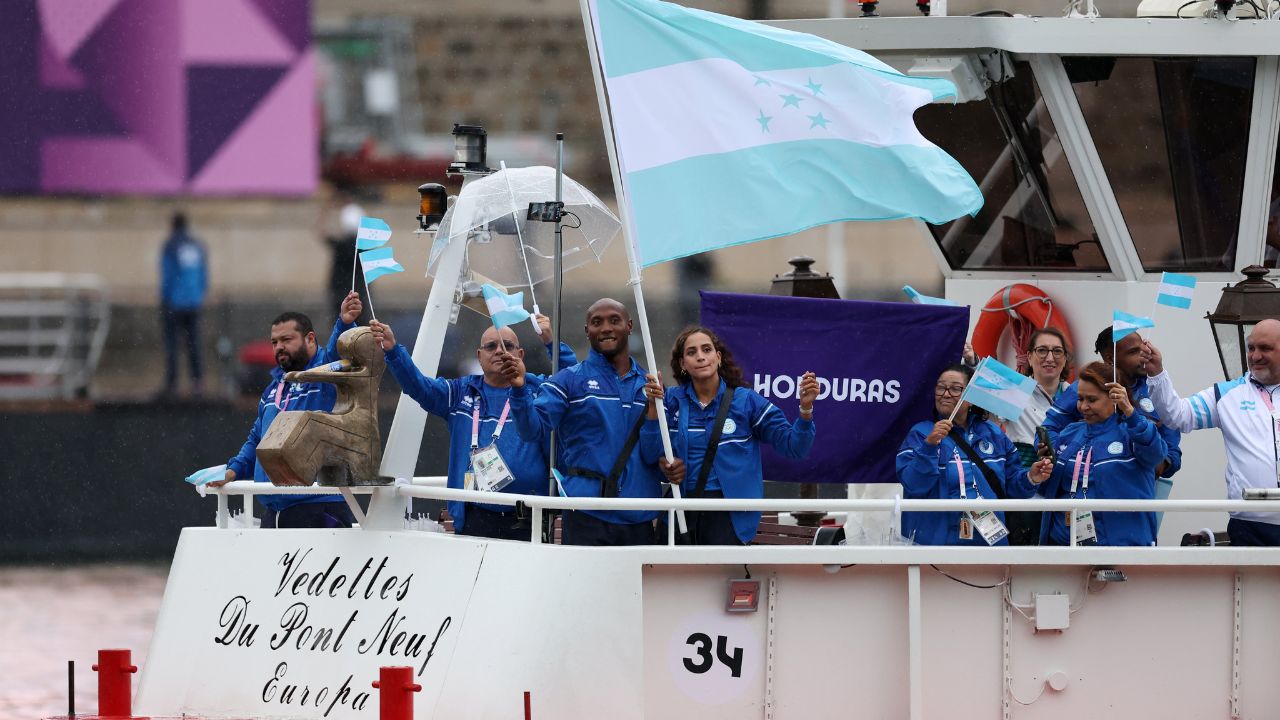 Así fue la presentación de Honduras en la inauguración de los Juegos Olímpicos de Paris 2024