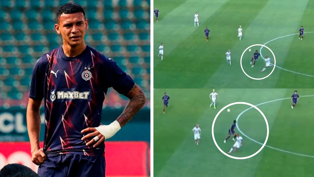 La fenomenal jugada de Kervin Arriaga con el Partizán que sorprendió en pretemporada