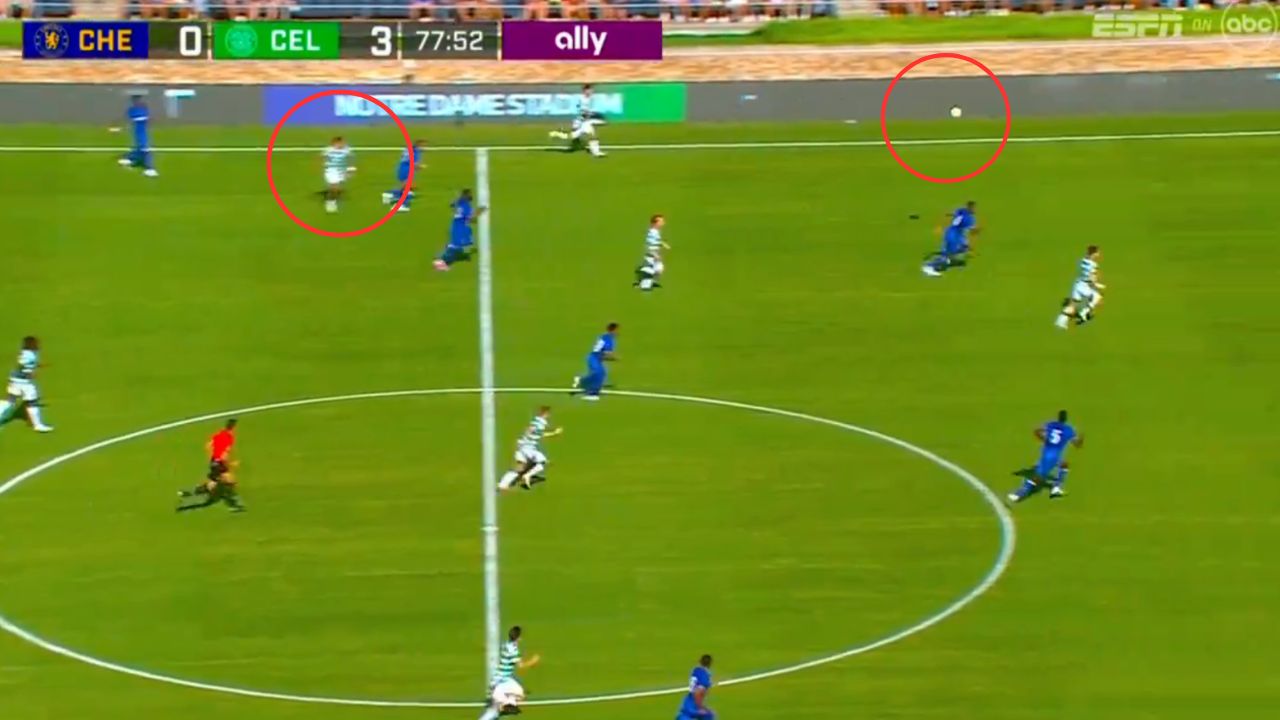 Luis Palma y su brutal asistencia en el partido entre Celtic vs Chelsea