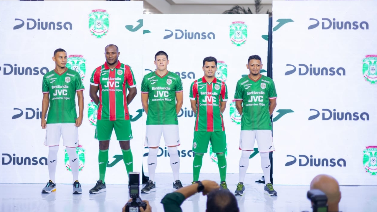 Diunsa, Joma y el Club Deportivo Marathón lanzan las nuevas camisetas  del 'Monstruo Verde'
