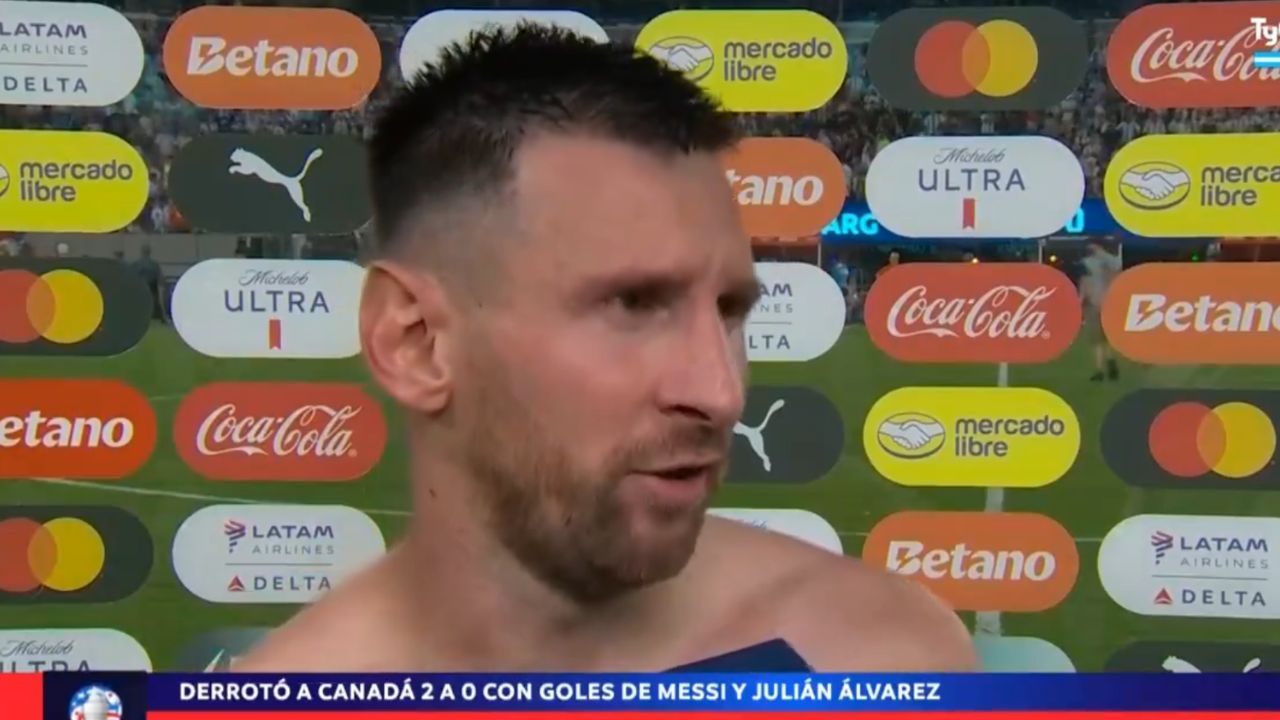 Lionel Messi se queja tras clasificarse a la final de la Copa América 2024