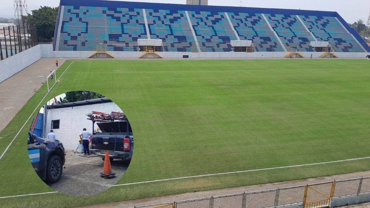 Estadio Morazán recibe último retoque previo a su inauguración