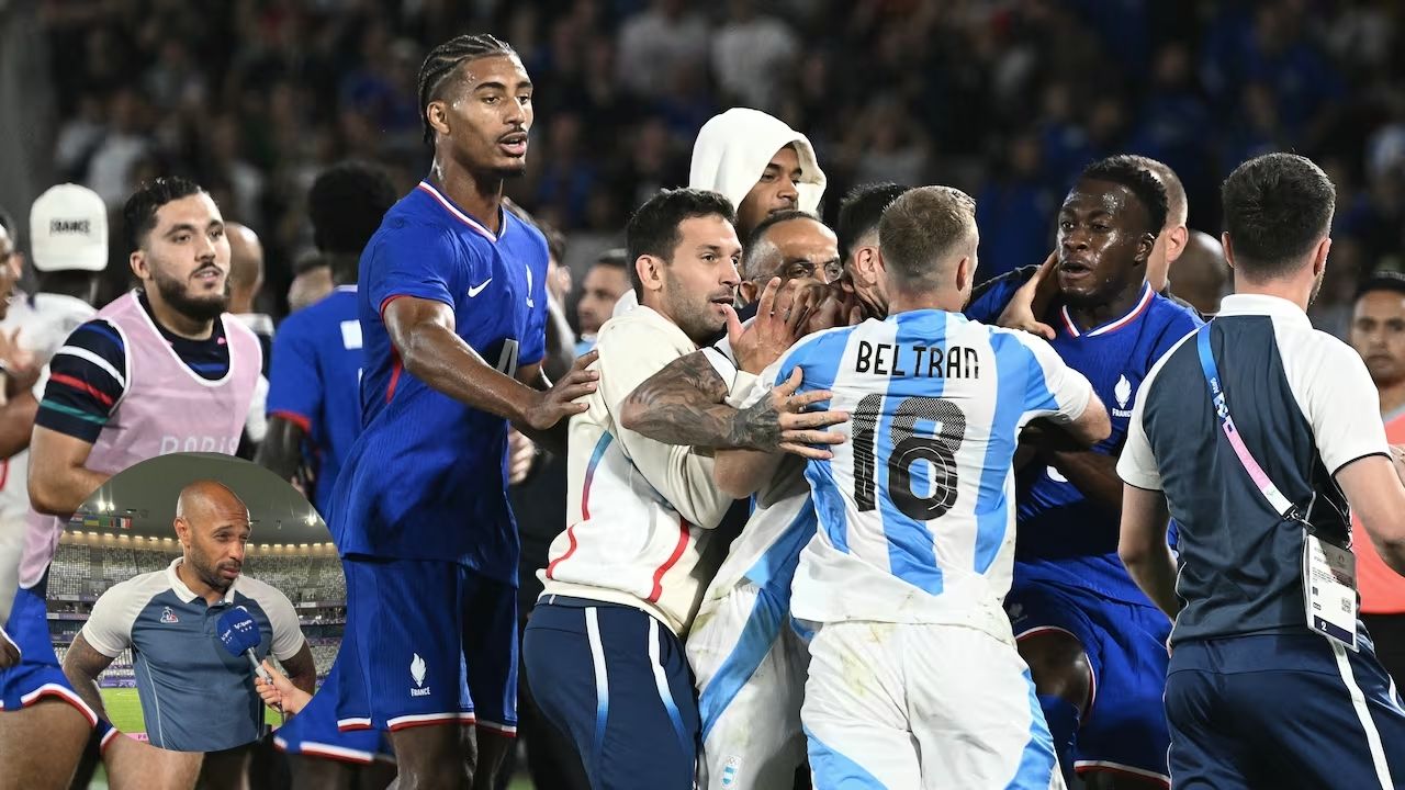 Thierry Henry se pronuncia tras pelea entre Francia y Argentina en los Juego Olímpicos