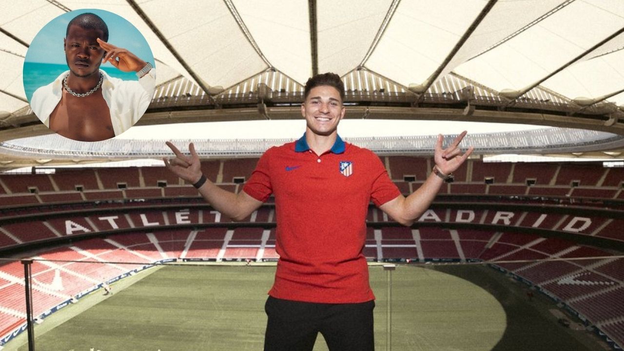 Atlético de Madrid recibe a Julián Alvarez al ritmo de tengo un plan de Key-Key