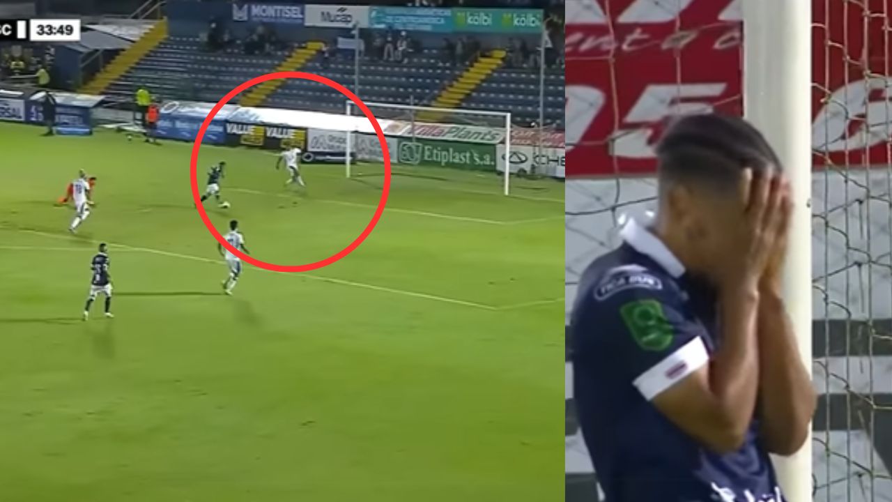 Exjugador de Real España protagoniza terrible fallo en Costa Rica y su equipo queda eliminado