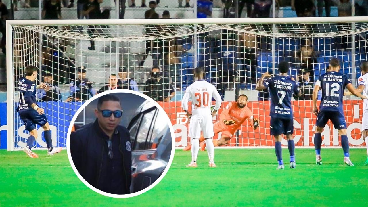 Emilio Izaguirre y su gesto con Auzmendi tras fallar penal ante Olimpia
