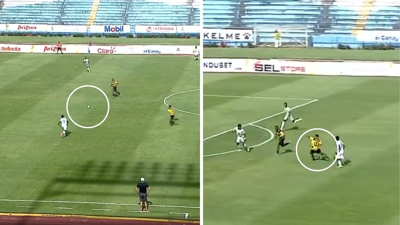 El golazo de Brayan Moya tras un terrible error de un defensor del Génesis FC