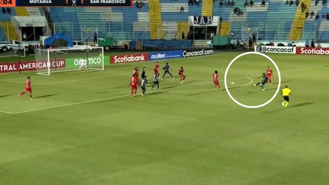 Así fue el golazo de Marcelo Santos en el Motagua vs San Francisco de Panamá