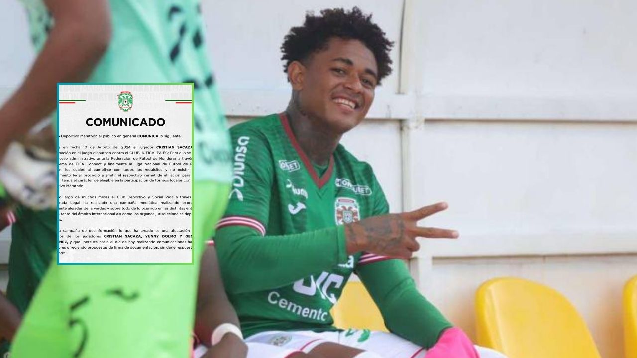 Marathón le responde al Vida y explica por qué Sacaza pudo jugar ante Juticalpa