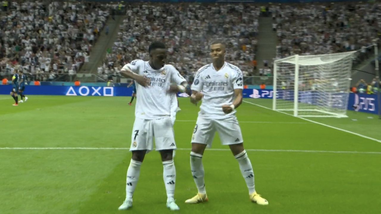 Así fue el primer gol de Kylian Mbappé con el Real Madrid