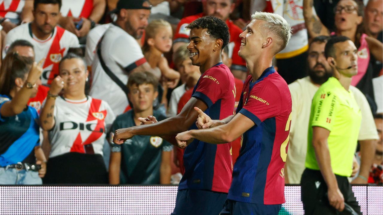 Barcelona remonta ante Rayo Vallecano con un golazo de Dani Olmo en su estreno