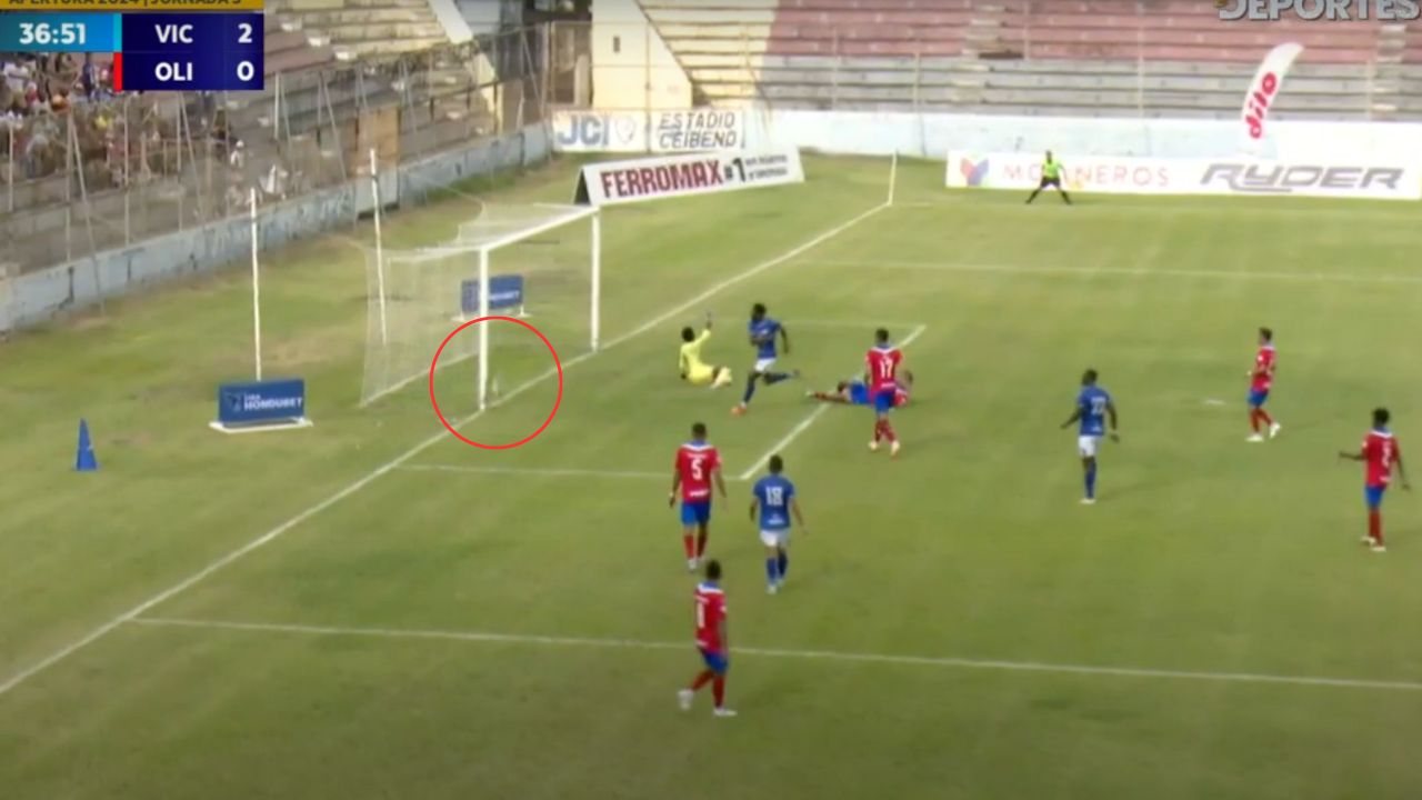 Así fue el segundo gol del Victoria ante Olimpia ¿Entró el balón?