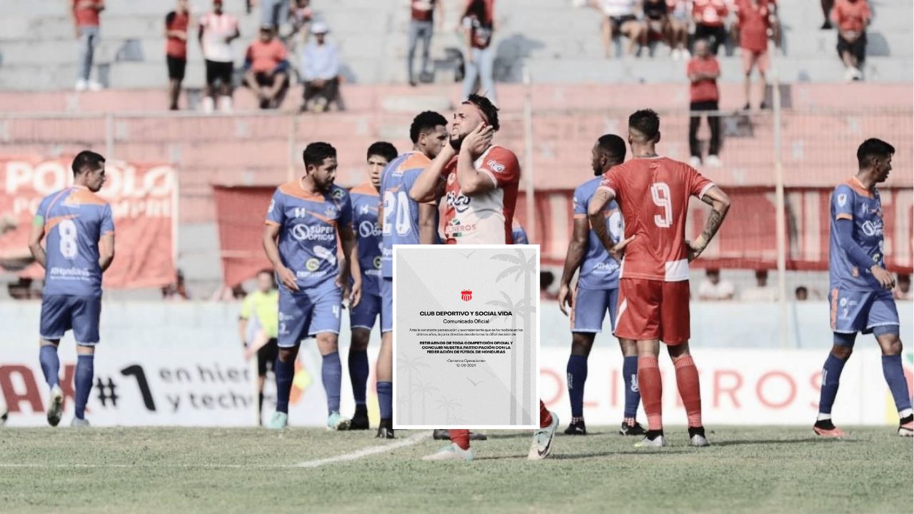 Vida desaparece del fútbol profesional de Honduras tras 84 años de historia