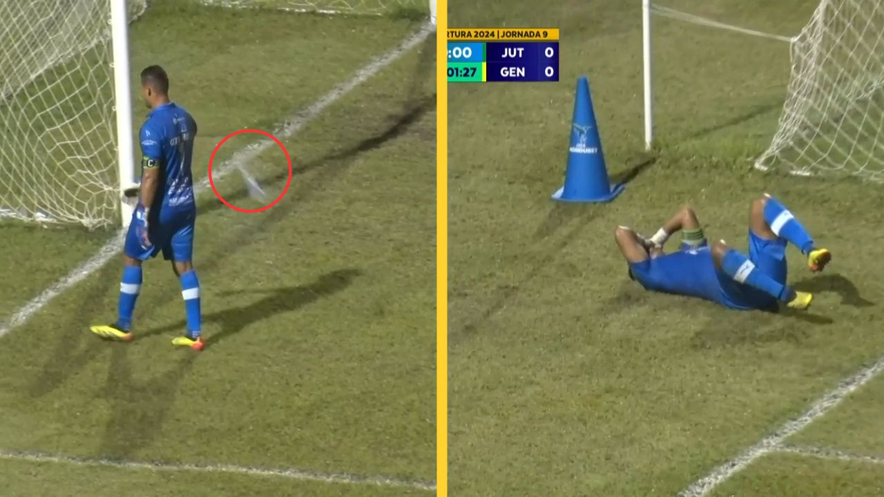 El momento donde le lanzaron una bolsa de ciruelas a Gerson Argueta