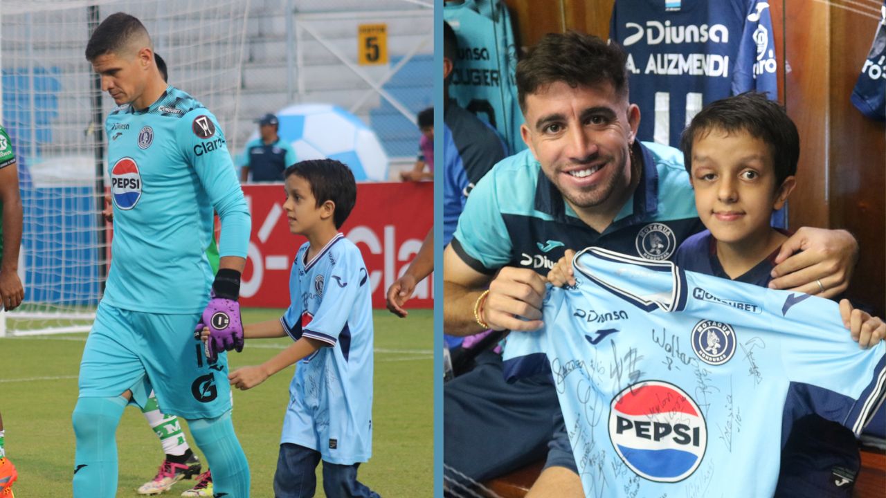 El tremendo gesto del Motagua con un aficionado en el partido ante Juticalpa
