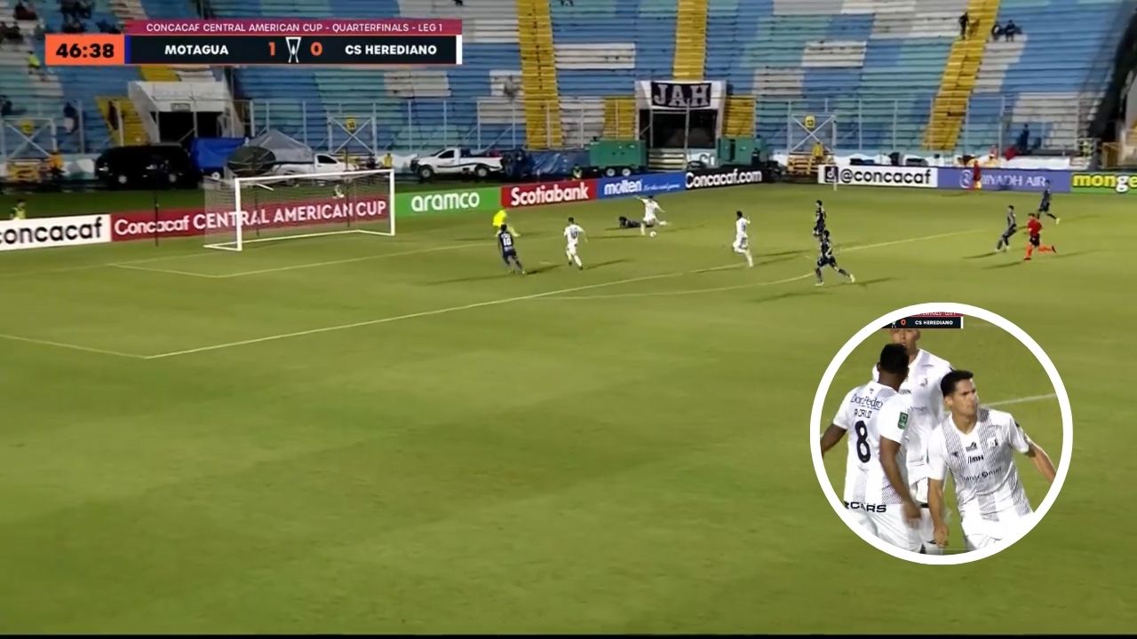 Así fue el golazo con el que Herediano empató el partido ante Motagua