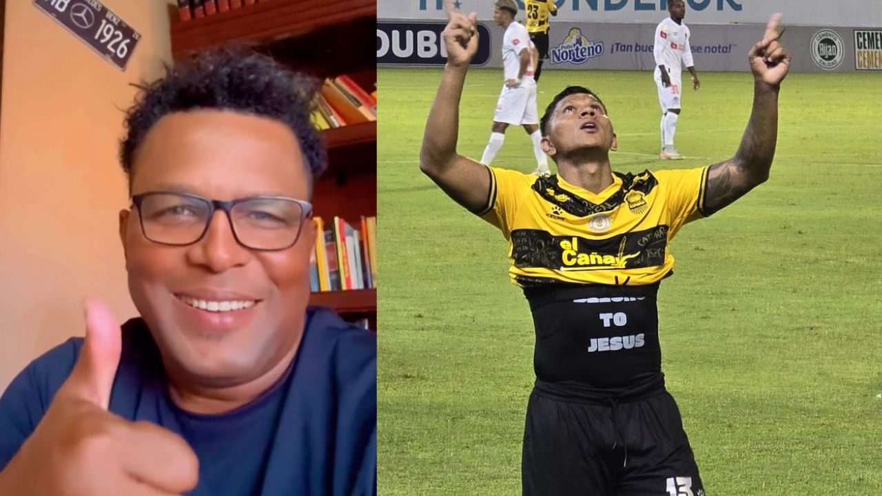 Carlos Pavón reacciona al triunfo de Real España sobre Olimpia en el clásico