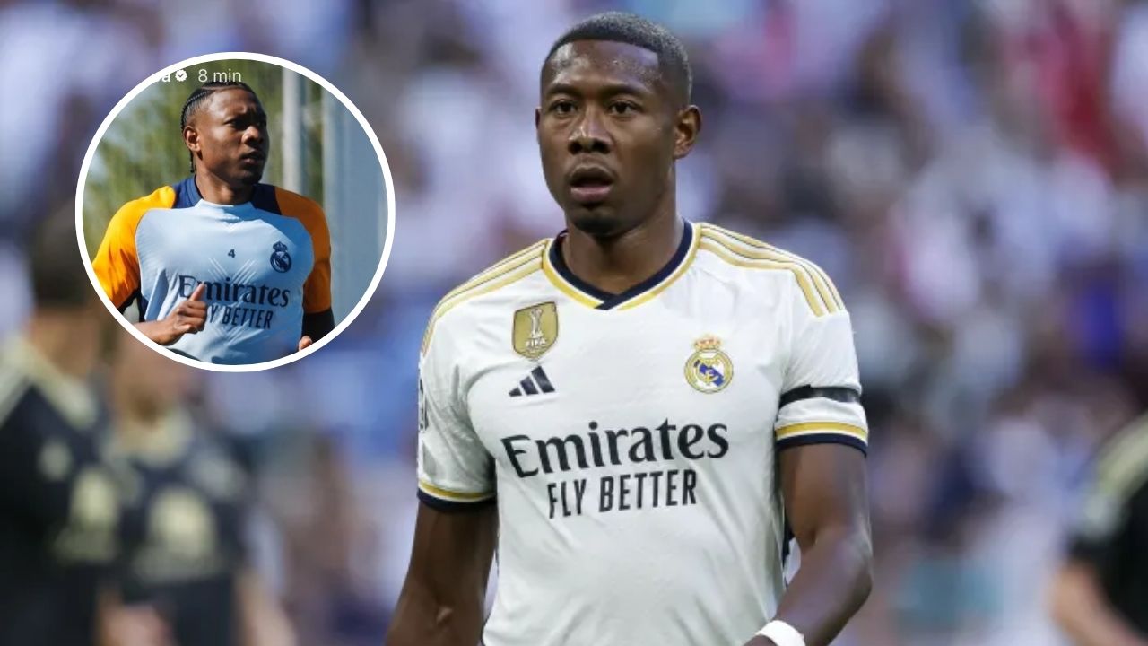 David Alaba vuelve a entrenar con el Real Madrid tras su lesión