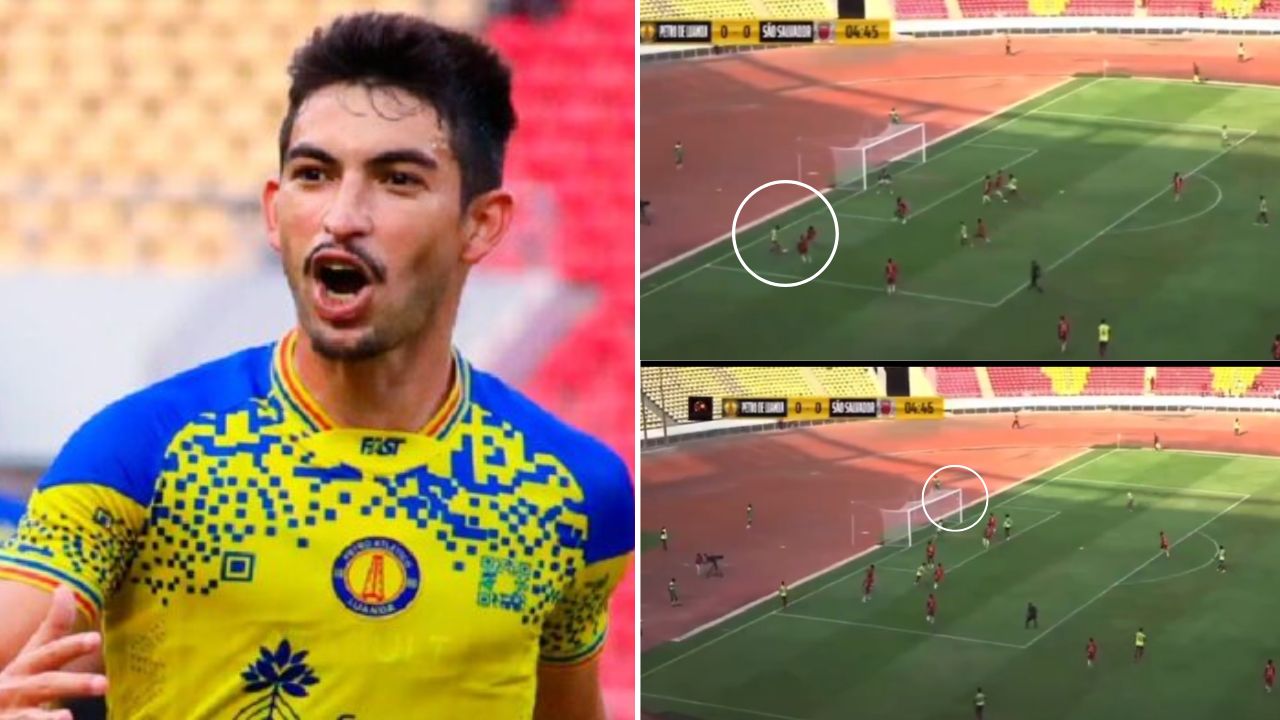 Jonathan Rubio sigue encendido y se luce con un golazo en el fútbol de Angola