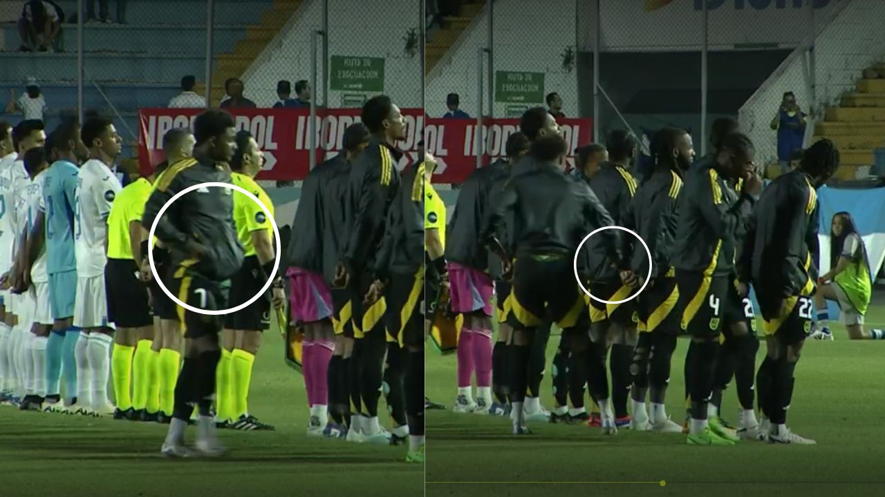 El extraño intercambio entre los jugadores de Jamaica previo al arranque del partido