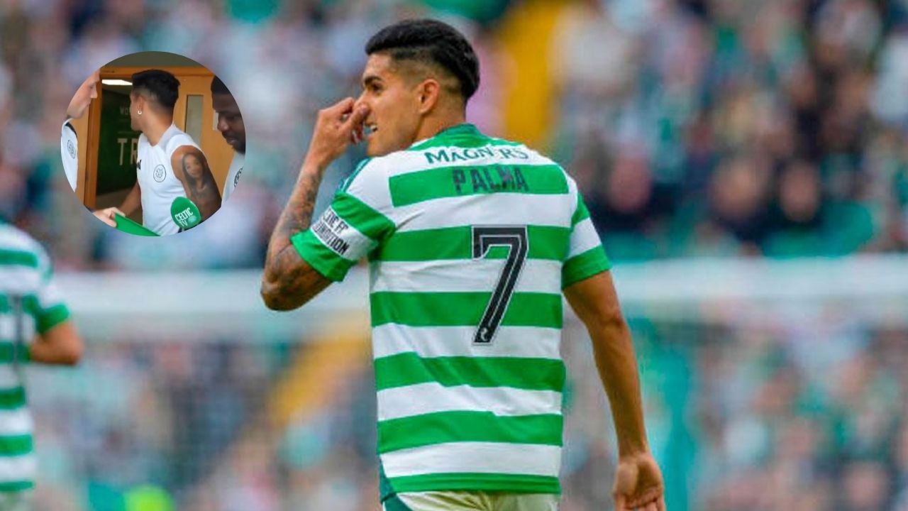 Luis Palma protagoniza divertido momento con un compañero en el Celtic