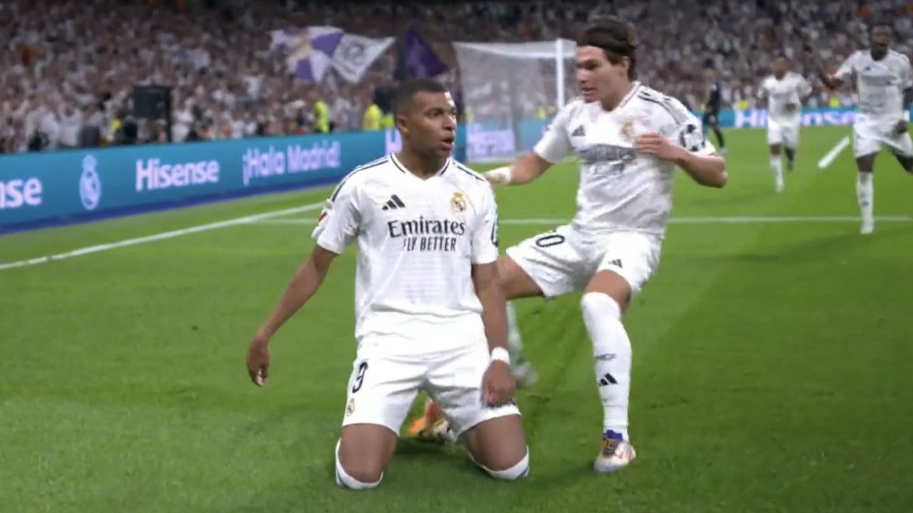 Así fue el primer gol de Mbappé con Real Madrid en LaLiga Española