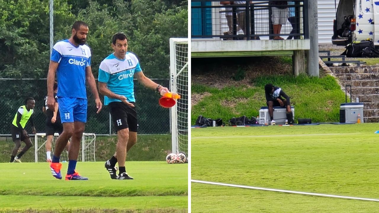 Edrick Menjívar y Maylor Núñez se entrenan por separado tras molestias
