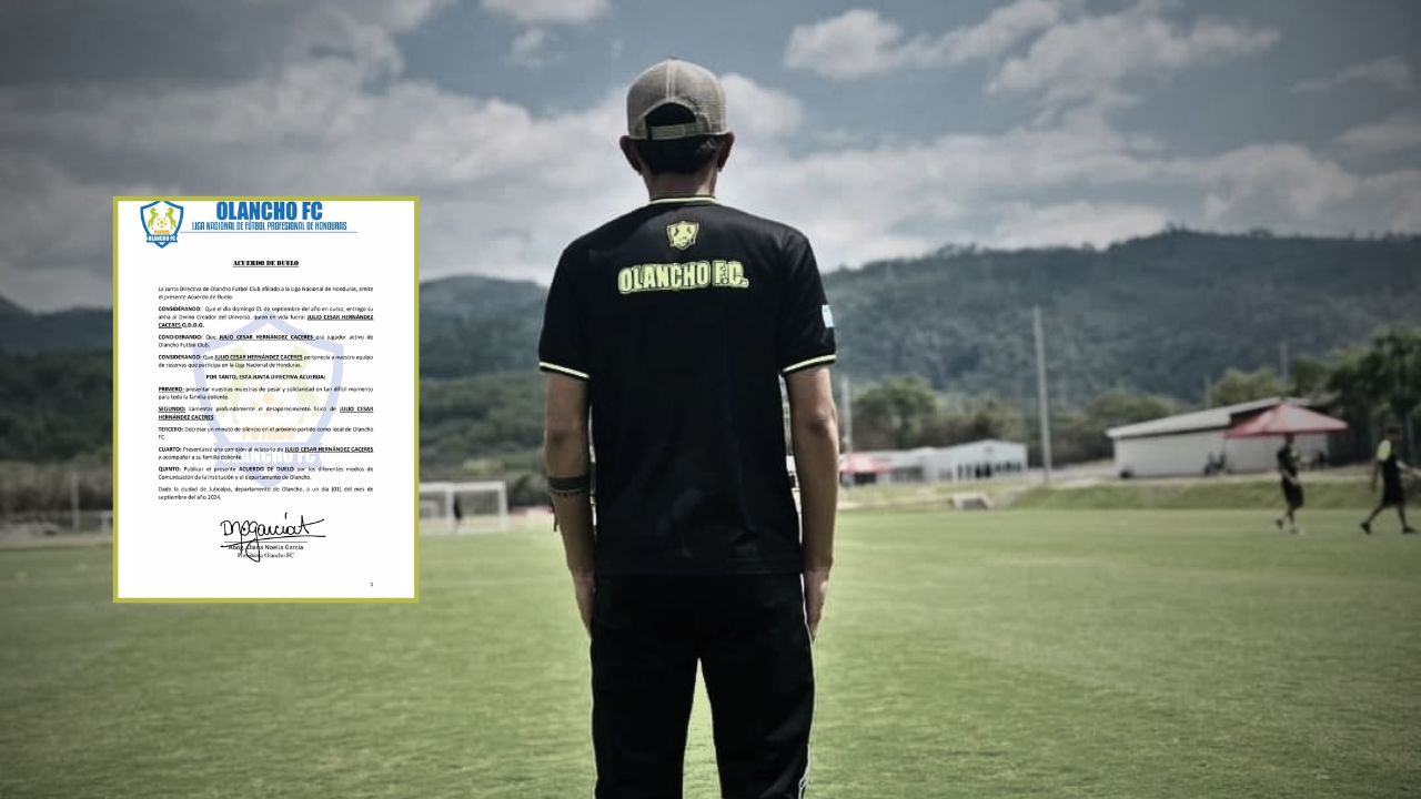 Jugador del Olancho FC pierde la vida y el equipo anuncia determinación