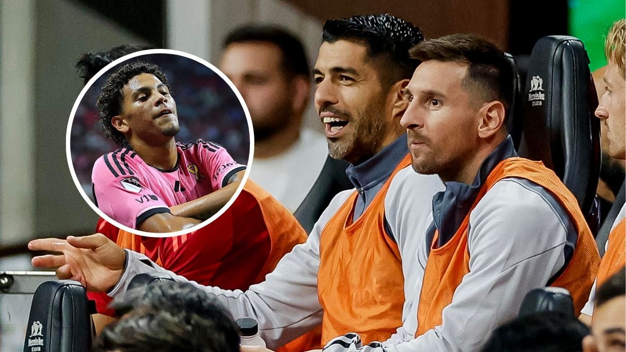 Así reaccionó Lionel Messi y Luis Suárez al gol de David Ruiz con el Inter Miami