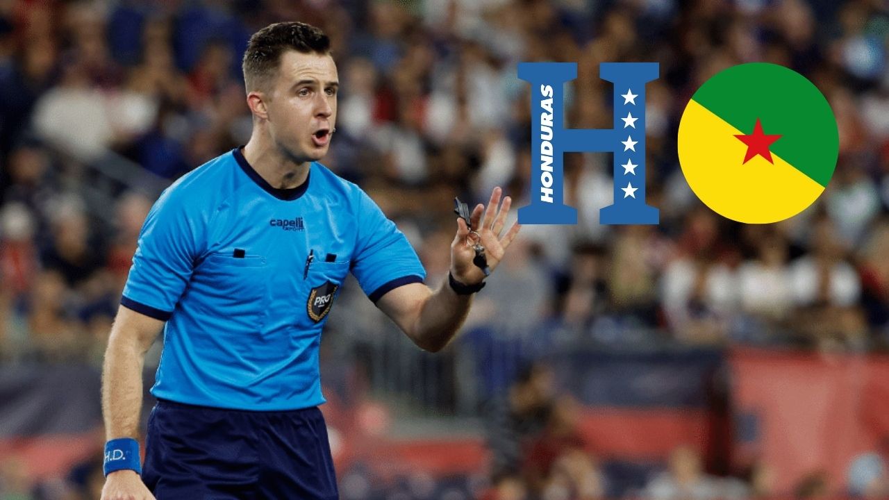 Concacaf designa destacado árbitro de la MLS para duelo Honduras vs Guayana Francesa