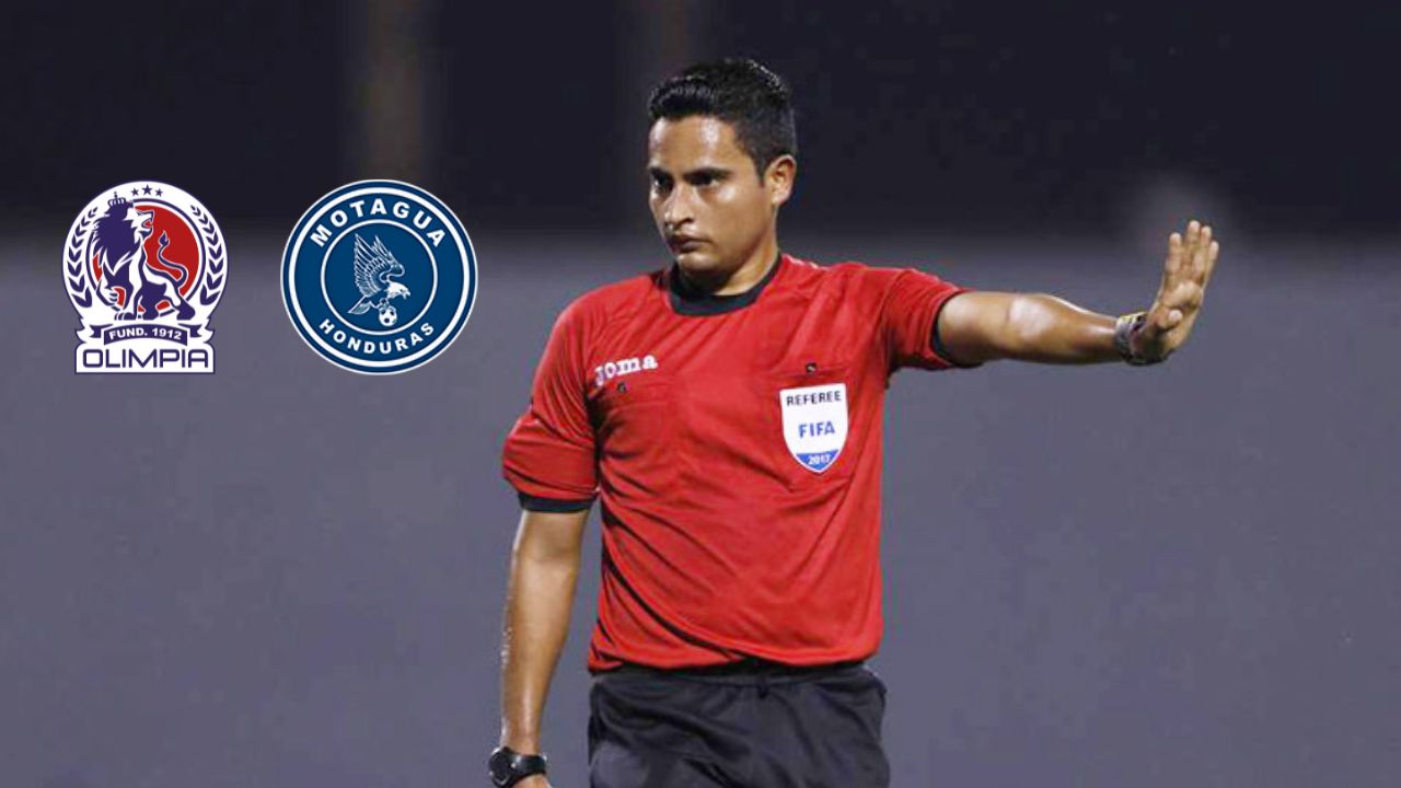 Said Martínez será el encargado de pitar el clásico entre Motagua y Olimpia