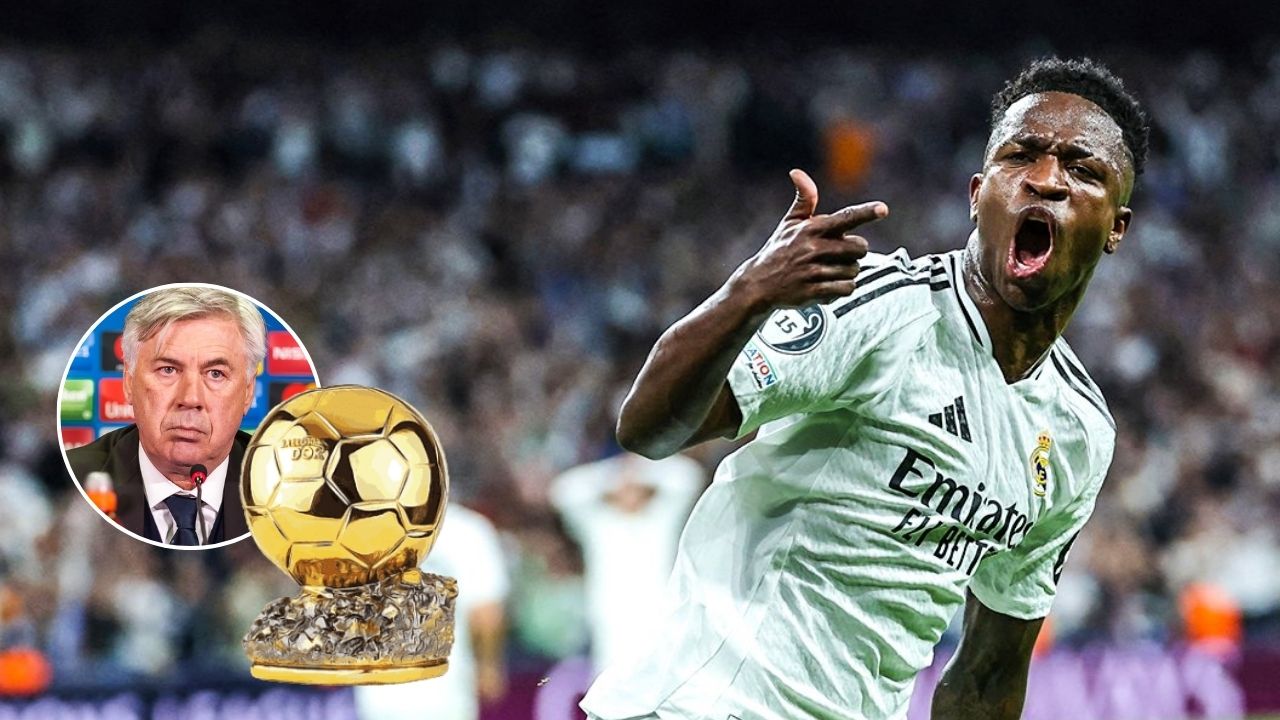 Ancelotti manda un mensaje a quienes cuestionan que Vinicius Jr debe ganar el Balón de Oro