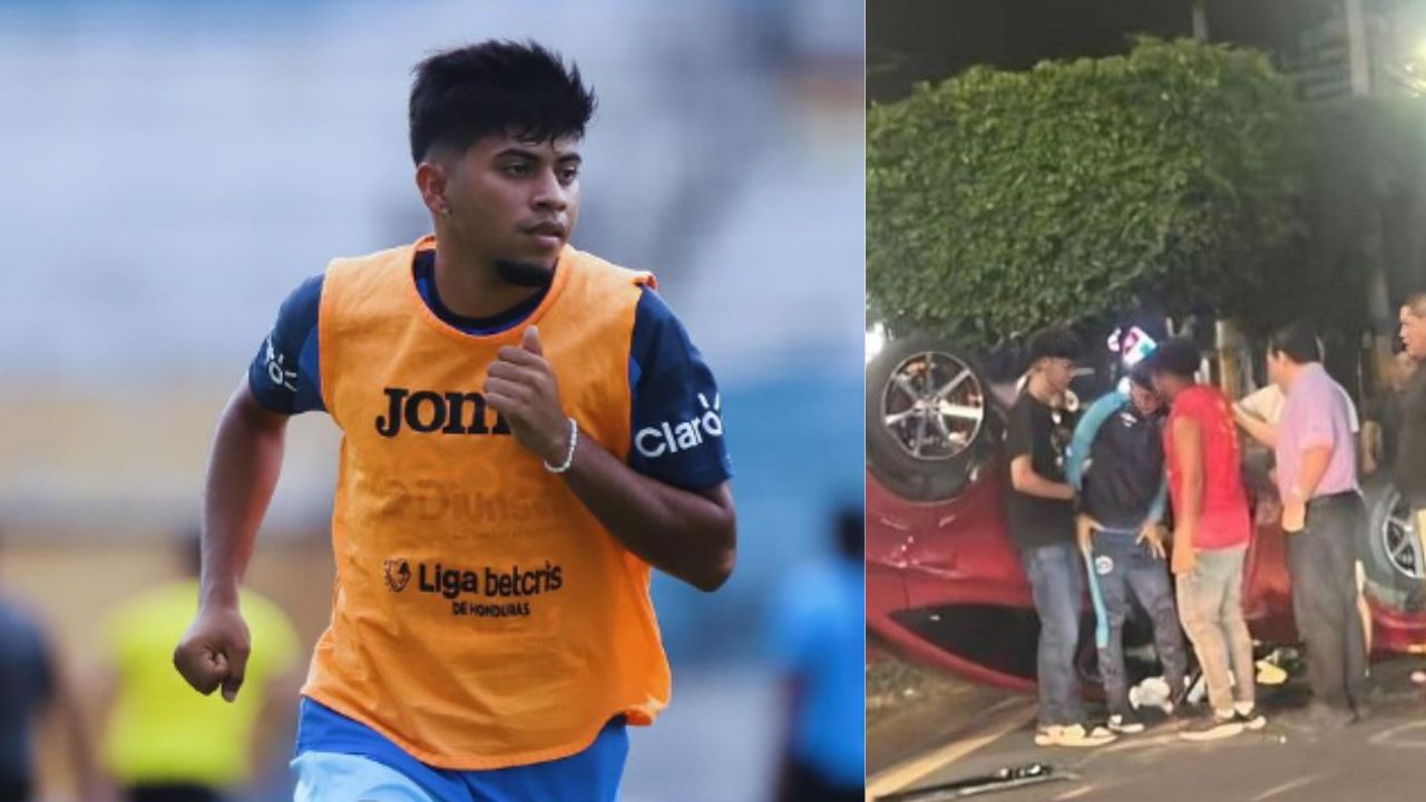 Clever Portillo reaparece tras su accidente que preocupó a la afición de Motagua