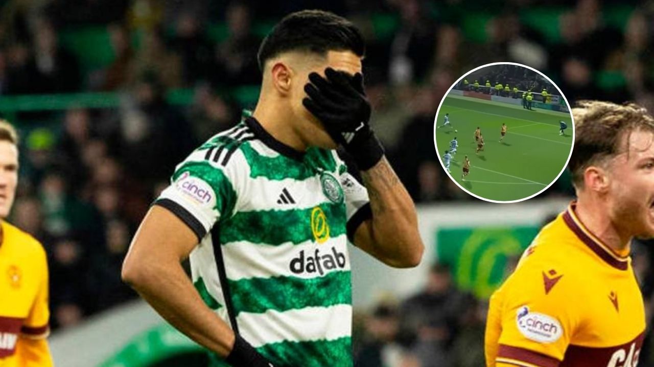 La clara ocasión que falló Luis Palma en su partido con el Celtic en Escocia