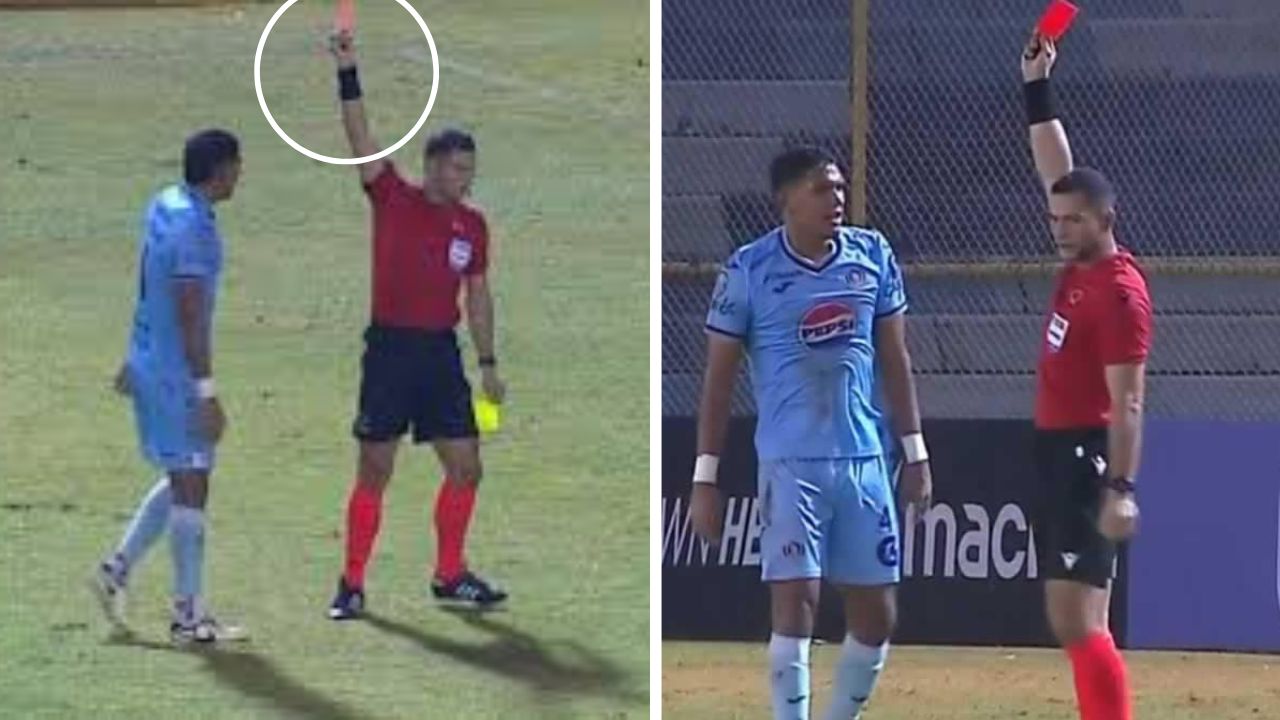 Luis Vega rompe el silencio tras salir expulsado en partido Águila vs Motagua