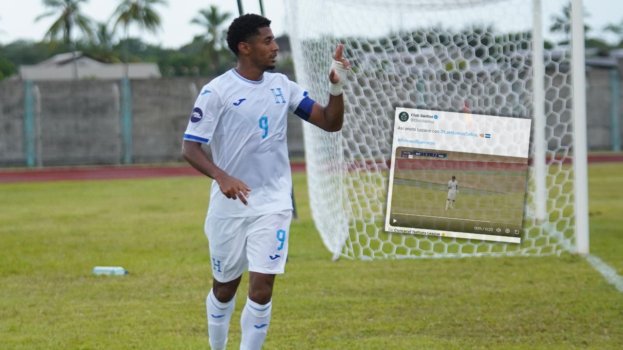 Santos Laguna sorprende al Choco Lozano tras su gol con la Selección de Honduras