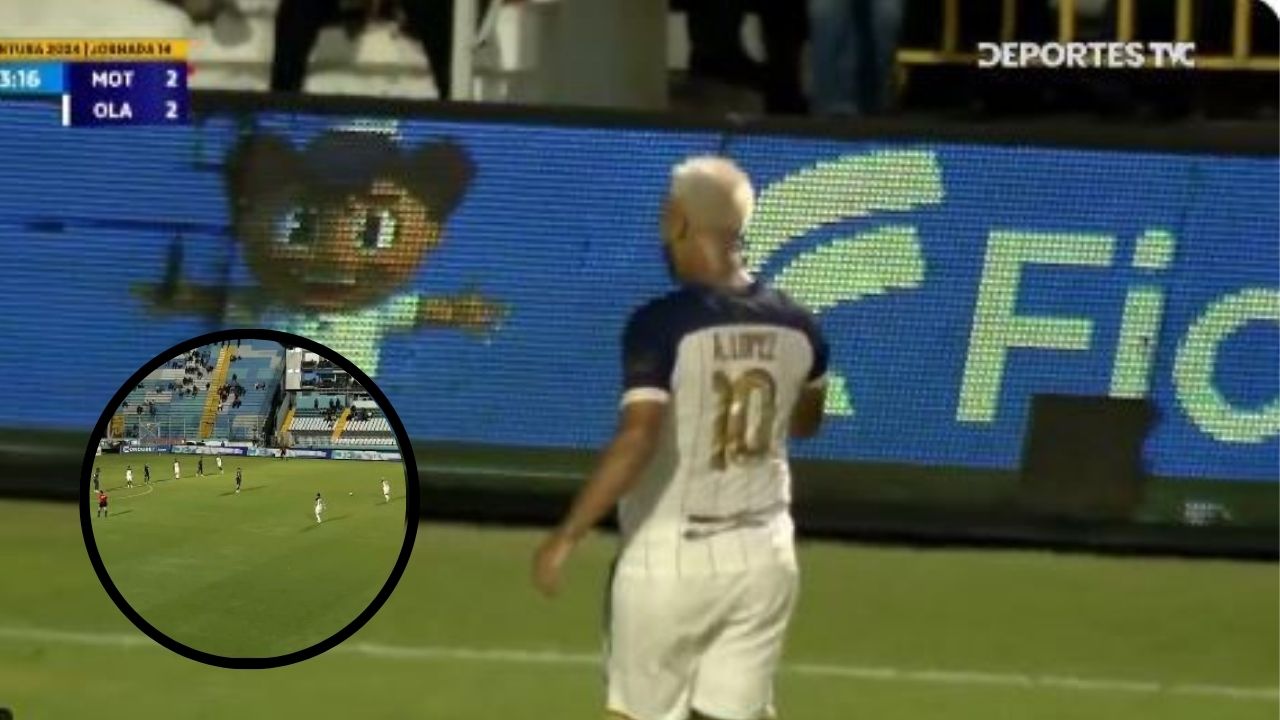 Alex López anota uno de los mejores goles del torneo de tiro libre