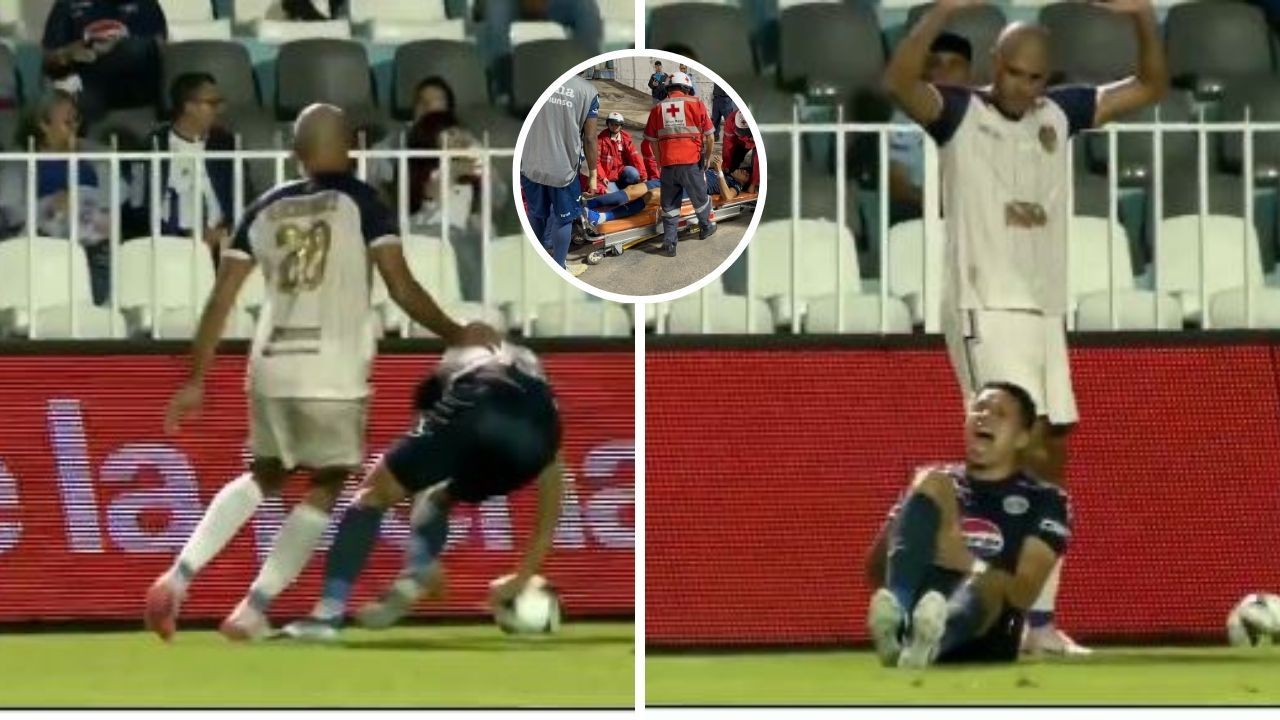 Carlos Meléndez sufre terrible lesión y alarma al Motagua y a la selección de Honduras