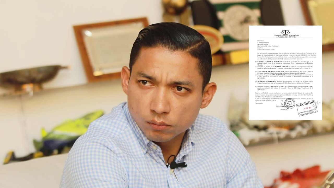 Emilio Izaguirre recibe duro castigo de la Comisión de Disciplina