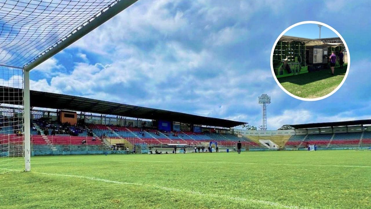 Comienzan los trabajos de remodelación de la grama del estadio Ceibeño