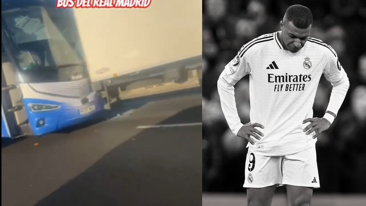 Autobús del Real Madrid sufre accidente en su regreso de Liverpool