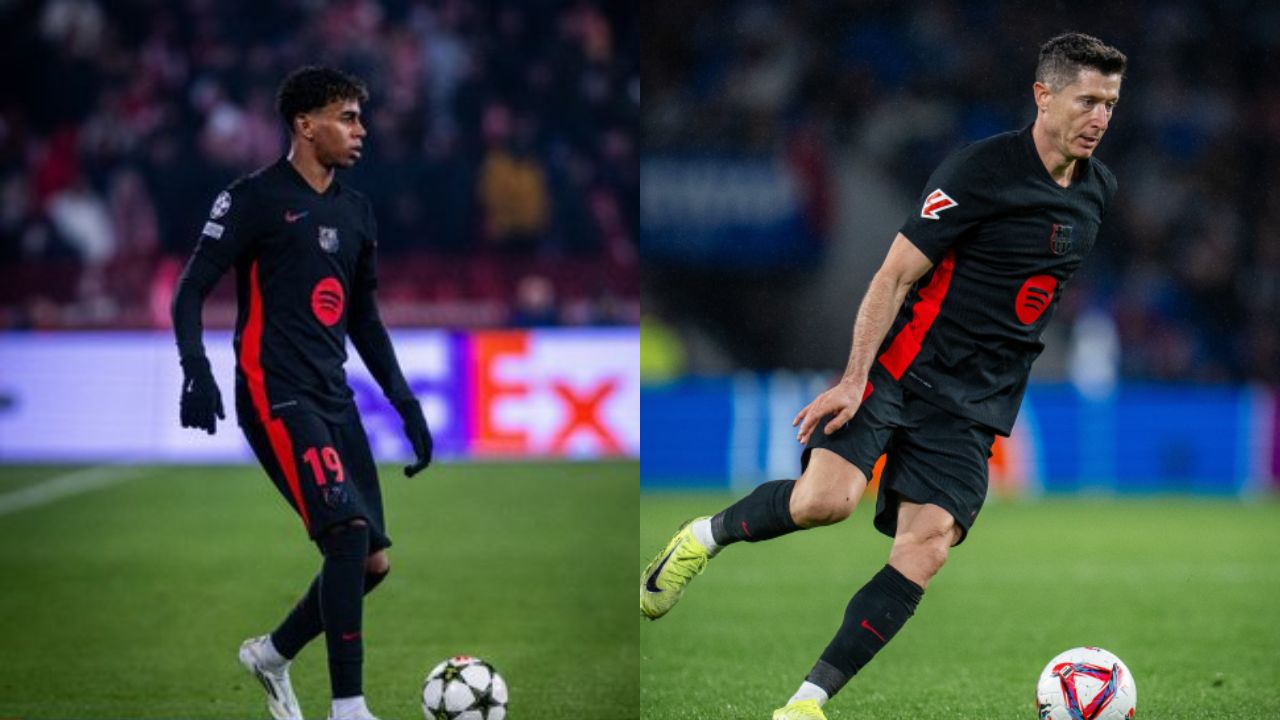 Barcelona confirma las lesiones de Robert Lewandowski y Lamine Yamal