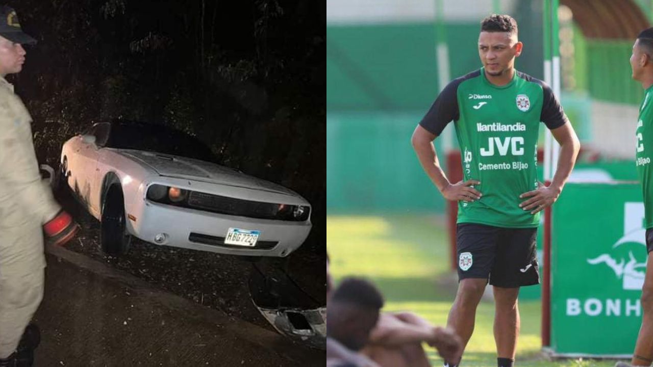 Así quedó el carro de Alexy Vega tras aparatoso accidente con una rastra en carretera