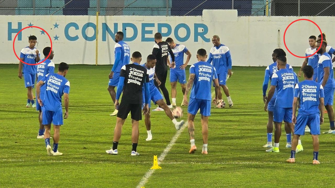 Los futbolistas que sumó Honduras en su entrenamiento previo a México