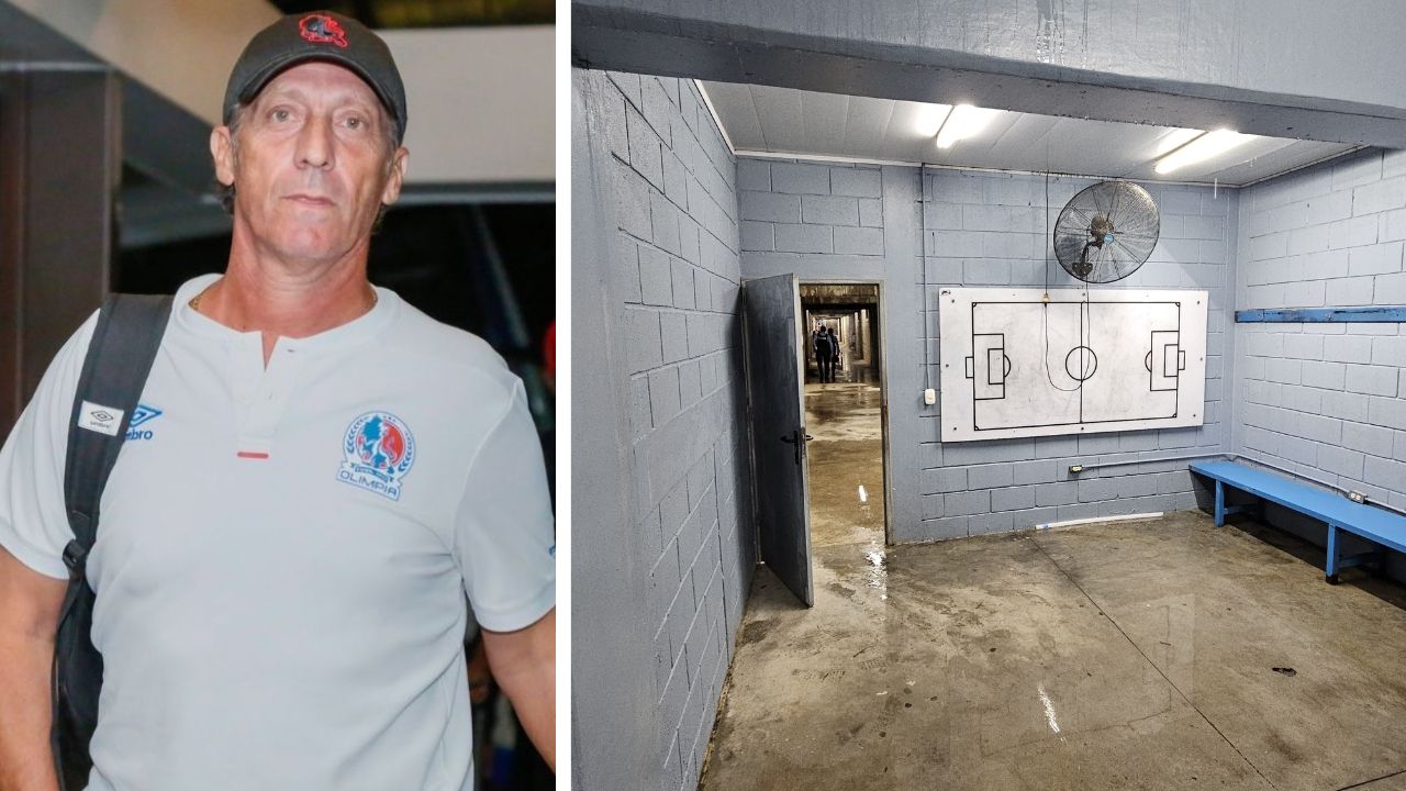 Olimpia denuncia deplorable estado de su camerino en el estadio de Choluteca